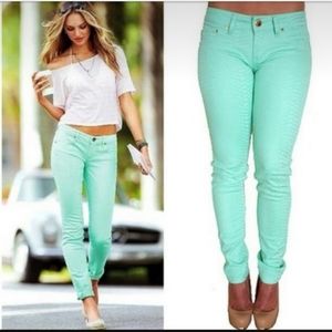 😍 Love Culture Mint Green Skinny Jeans